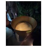 Large Hammered Metal Basket