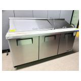 True TSSU-72-30M-B-ST-HC Refrigerator Prep Table