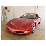 2002 CHEVY CORVETTE CONV. RED - 6K MILES!! -