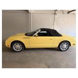2002 FORD THUNDERBIRD YELLOW - 58K MILES - VIN: