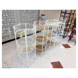 White Wire Display Racks