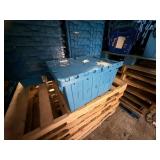 Blue Plastic Storage Totes