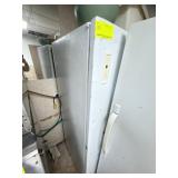 White upright freezer