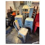 Metal Stackable Chairs