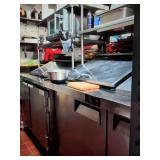 SS 2 DOOR BAIN MARIE WITH OVERSHELF