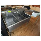 Stainless Steel Three-Compartment Sink