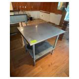 Stainless Steel Work Table With Shelf