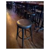 Black Round Bar Stool