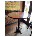 Round Pub Table With Cast Iron Base