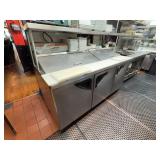 Turbo Air Stainless Steel Sandwich Prep Table