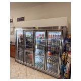 LEADER 4 GLASS DOOR REFRIGERATOR MERCHANDISER