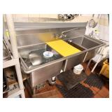 SS 3 COMPARTMENT SINK