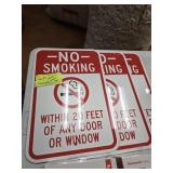 NO SMOKING NEW METAL SIGNS