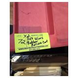 RED RUBBER ROLLING CART S