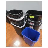 LOT OF ASSORTED TRASH  PAILS