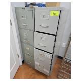 METAL  UPRIGHT  FILE CABINET S