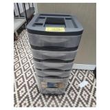 PLASTIC  ORGANIZER W/ DRAWERS