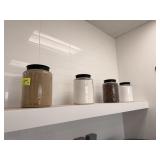 GLASS INGREDIENT JARS