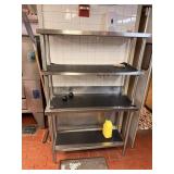 SS TABLE W OVERSHELF