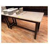 MARBLE TOP COMMUNITY TABLE