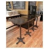 CAST IRON BASE BAR TABLES