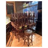 WOODEN BAR STOOLS