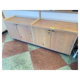 Wooden Double Cabinet Sideboard