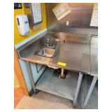 John Boos Stainless Steel Table w/ Hand Sink