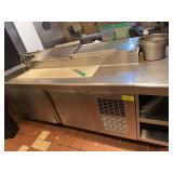 Refrigerated Stainless 2 Door Sandwich Prep