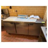 Beverage Air SS Three-Door Lowboy Cooler