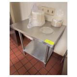Stainless Steel Work Table With Shelf