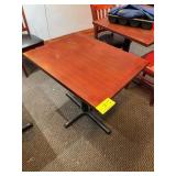 Rectangular Wood Single Base Table