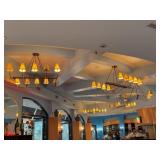 Large 10-Light Metal Chandelier