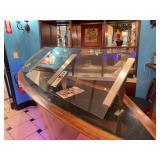 Curved Glass Sneeze Guard