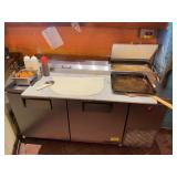 True TPP-67 Pizza Prep Table Refrigerator