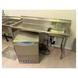 SS ONE COMPARTMENT W DRAIN BOARD
