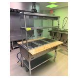 EAGLE 3 BAY STEAM TABLE BUFFET W/ HEAT LAMP