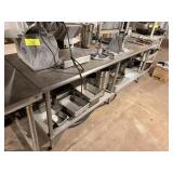 SS TABLE W UNDERSHELF
