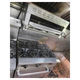 6 BURNER W/ OVEN  AND SALAMANDER