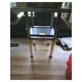 SS TABLE W/ UNDERSHELF