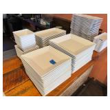 Square White Melamine Plates