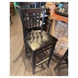 Black Wooden Bar Stools