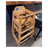 Wooden Restaurant Child High Chair