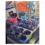 LARGE LOT OF SILVERWARE AND RACKS