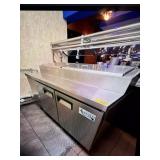 AVANTCO 72 inch Refrigerated Pizza Prep Table