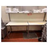 SS prep table w poliboard