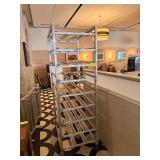 CHANNEL CAN RACK ON CASTERS
