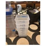 white 22qt containers