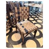 WHITE/GRAY/BLUE WOODEN BASE CHAIRS