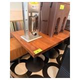SINGLE BASE WOODEN TABLE - 2FT x 30 IN